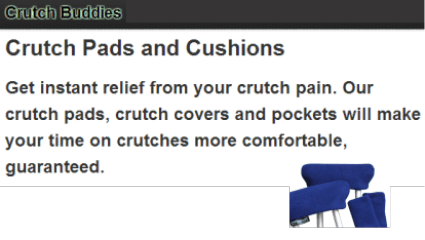 eshop at Crutch Buddies's web store for Made in the USA products